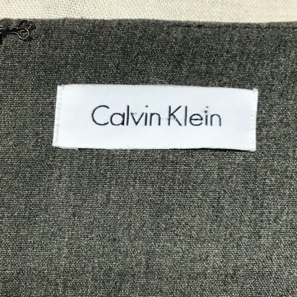 Calvin Klein Gray Sleeveless Midi Dress with Pockets - Picture 11 of 11